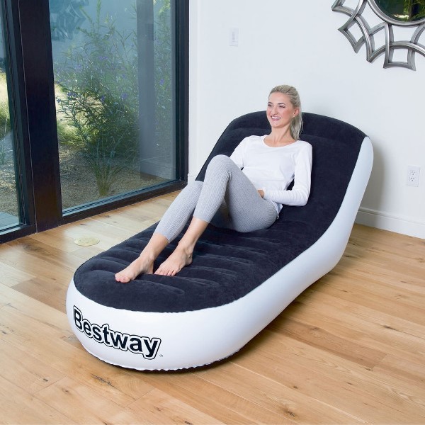 Надувной шезлонг bestway 75064 chaise sport lounger 165х84х79см